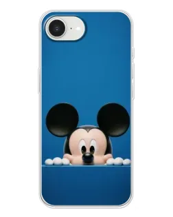 Чехол для iPhone 16e с картинкой «Микки выглядывает»