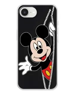 Чехол для iPhone 16e с картинкой «Микки раздвигает стены»