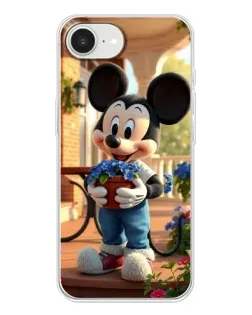 Чехол для iPhone 16e с картинкой «Микки садовод»