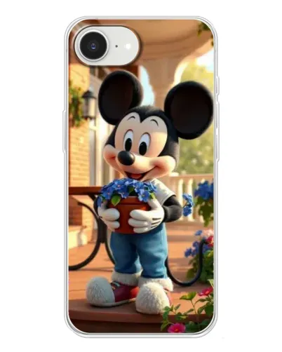 Чехол для iPhone 16e с картинкой «Микки садовод»