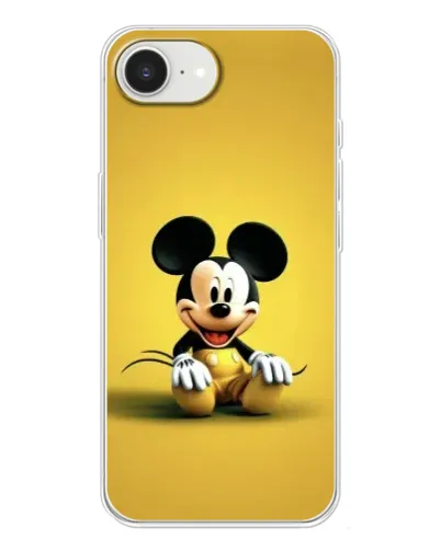 Чехол для iPhone 16e с картинкой «Микки на желтом»