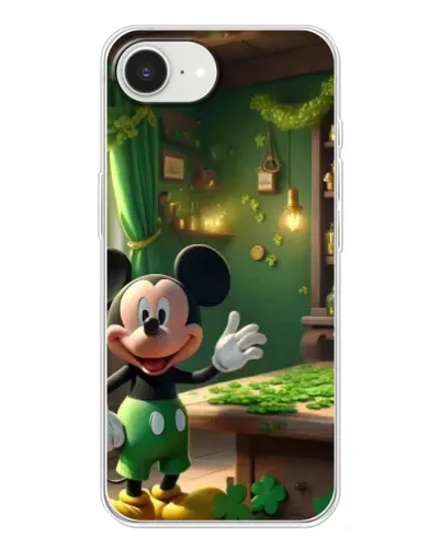 Чехол для iPhone 16e с картинкой «Микки в мастерской»