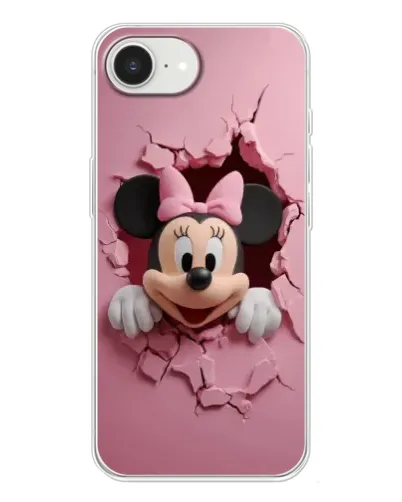 Чехол для iPhone 16e с картинкой «Минни сквозь стену»