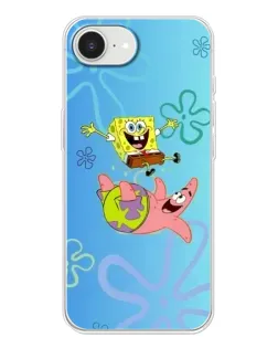 Чехол для iPhone 16e с картинкой «Спанч Боб и Патрик»