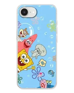Чехол для iPhone 16e с картинкой «Веселые пузырьки»