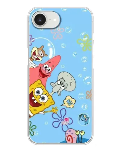 Чехол для iPhone 16e с картинкой «Веселые пузырьки»