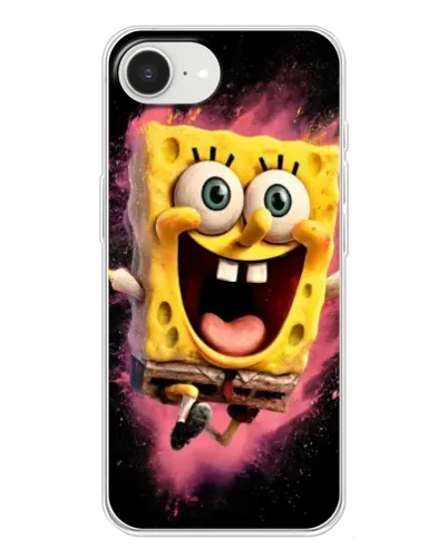Чехол для iPhone 16e с картинкой «Взрывной Спанч Боб»