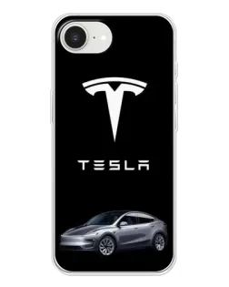 Чехол для iPhone 16e с картинкой «Tesla Model Y»