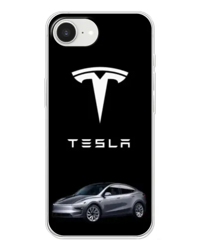 Чехол для iPhone 16e с картинкой «Tesla Model Y»
