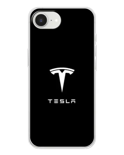 Чехол для iPhone 16e с картинкой «Tesla White Logo»