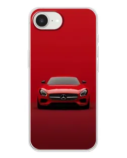 Чехол для iPhone 16e с картинкой «Красный Mercedes AMG»