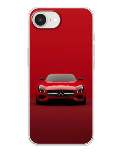 Чехол для iPhone 16e с картинкой «Красный Mercedes AMG»