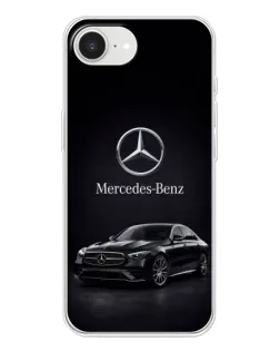 Чехол для iPhone 16e с картинкой «Mercedes — решетка радиатора»