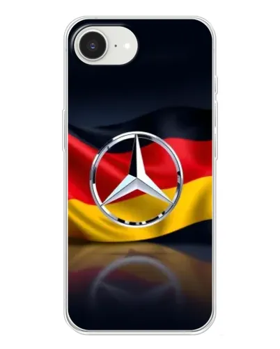 Чехол для iPhone 16e с картинкой «Mercedes — флаг Германии»