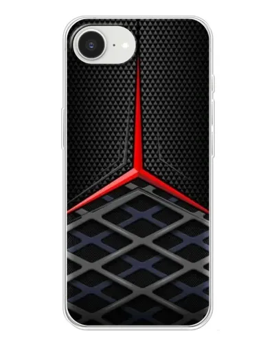 Чехол для iPhone 16e с картинкой «Mercedes Carbon Grid»