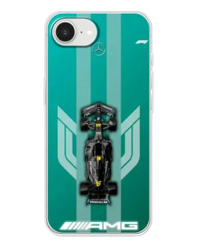 Чехол для iPhone 16e с картинкой «Mercedes AMG Petronas»