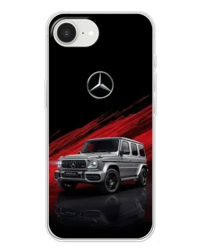 Чехол для iPhone 16e с картинкой «Mercedes G-Class красный»