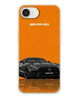 Чехол для iPhone 16e с картинкой «Оранжевый Mercedes AMG»
