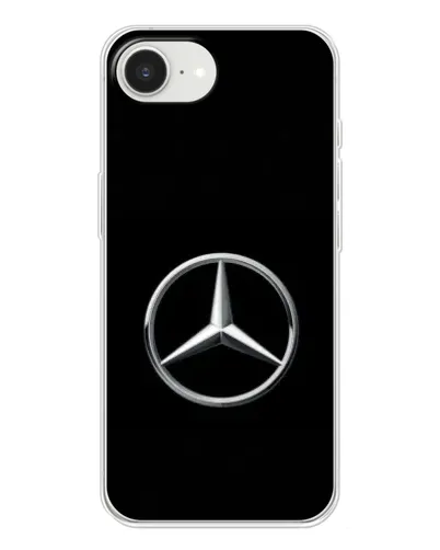 Чехол для iPhone 16e с картинкой «Mercedes классический лого»