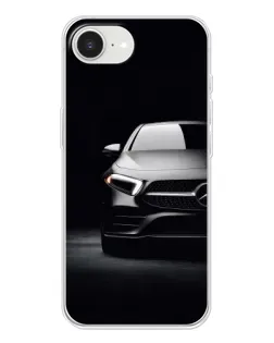 Чехол для iPhone 16e с картинкой «Свет фар Mercedes»