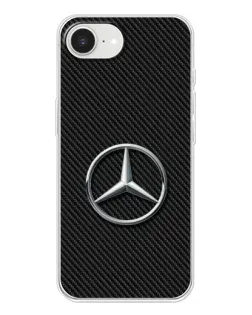 Чехол для iPhone 16e с картинкой «Карбоновый Mercedes стиль»