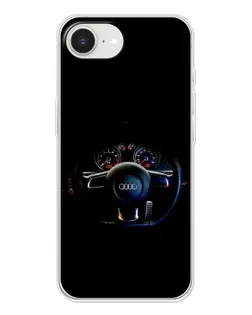 Чехол для iPhone 16e с картинкой «Салон Audi — руль» Чехол для iPhone 16e с картинкой «Салон Audi — руль»