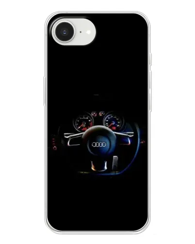 Чехол для iPhone 16e с картинкой «Салон Audi — руль» Чехол для iPhone 16e с картинкой «Салон Audi — руль»