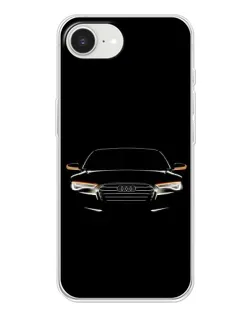 Чехол для iPhone 16e с картинкой «Audi — ночной контур»