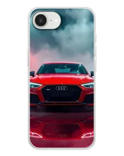 Чехол для iPhone 16e с картинкой «Audi RS — красный стиль»