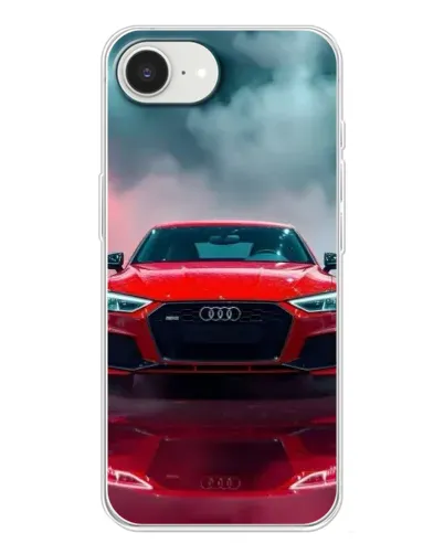 Чехол для iPhone 16e с картинкой «Audi RS — красный стиль» Чехол для iPhone 16e с картинкой «Audi RS — красный стиль»