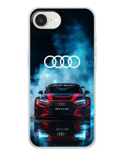 Чехол для iPhone 16e с картинкой «Audi Sport — неон» Чехол для iPhone 16e с картинкой «Audi Sport — неон»
