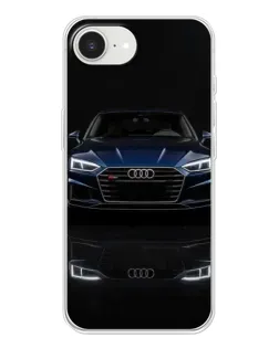 Чехол для iPhone 16e с картинкой «Audi — ночное отражение»