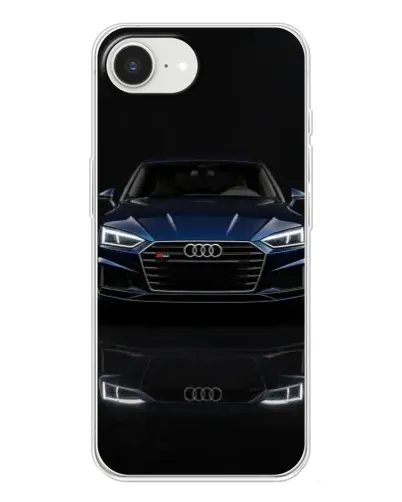 Чехол для iPhone 16e с картинкой «Audi — ночное отражение» Чехол для iPhone 16e с картинкой «Audi — ночное отражение»