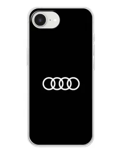 Чехол для iPhone 16e с картинкой «Audi White Logo»