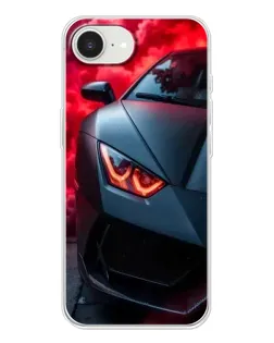 Чехол для iPhone 16e с картинкой «Lamborghini красное сияние»