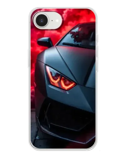 Чехол для iPhone 16e с картинкой «Lamborghini красное сияние»