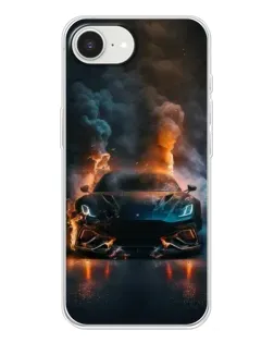 Чехол для iPhone 16e с картинкой «Lamborghini дымная эстетика»