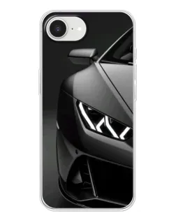 Чехол для iPhone 16e с картинкой «Lamborghini фары детализация»