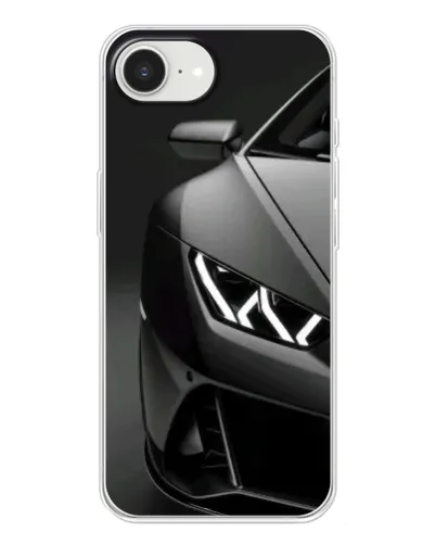 Чехол для iPhone 16e с картинкой «Lamborghini фары детализация»