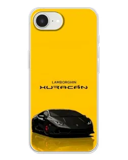 Чехол для iPhone 16e с картинкой «Lamborghini Huracan черный»