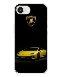 Чехол для iPhone 16e с картинкой «Lamborghini желтый акцент»