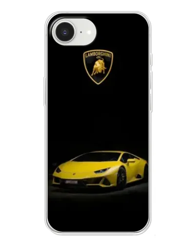 Чехол для iPhone 16e с картинкой «Lamborghini желтый акцент»