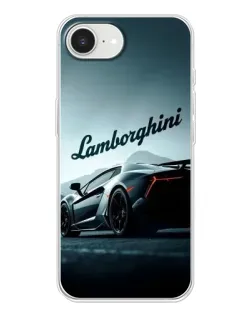 Чехол для iPhone 16e с картинкой «Классическая надпись Lamborghini»