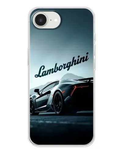 Чехол для iPhone 16e с картинкой «Классическая надпись Lamborghini»