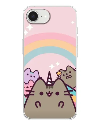 Чехол для iPhone 16e с картинкой «Единорог Pusheen»