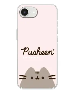 Чехол для iPhone 16e с картинкой «Pusheen логотип»
