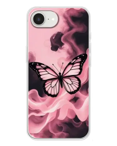 Чехол для iPhone 16e с картинкой «Бабочка в дыму» Чехол для iPhone 16e с картинкой «Бабочка в дыму»