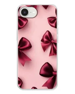 Чехол для iPhone 16e с картинкой «Бордовый атлас»