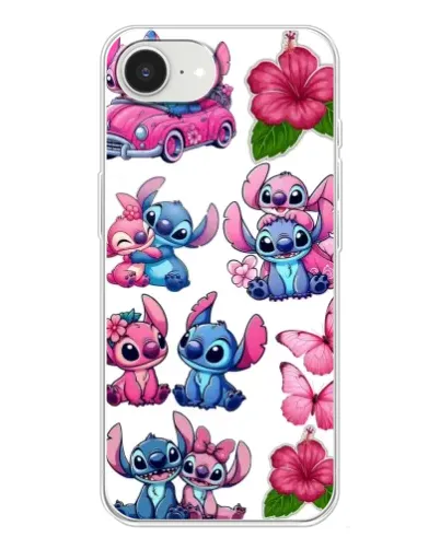 Чехол для iPhone 16e с картинкой «Стикеры Stitch и Angel» Чехол для iPhone 16e с картинкой «Стикеры Stitch и Angel»