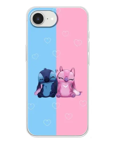 Чехол для iPhone 16e с картинкой «Stitch и Angel Love» Чехол для iPhone 16e с картинкой «Stitch и Angel Love»